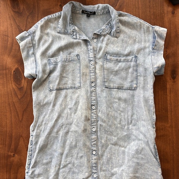 Denim Button Down Dress - Picture 2 of 4
